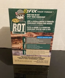 Pc-Rot Terminator 24 Ounce Wood Restoration Preservation Epoxy Kit Wood Restore - Picture 1 of 6