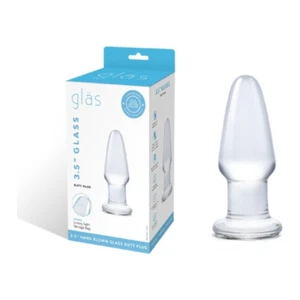 Introducing the SensualGlass 3.5" Glass Butt Plug - Model SG350: The Ultimate Pl - Picture 1 of 1