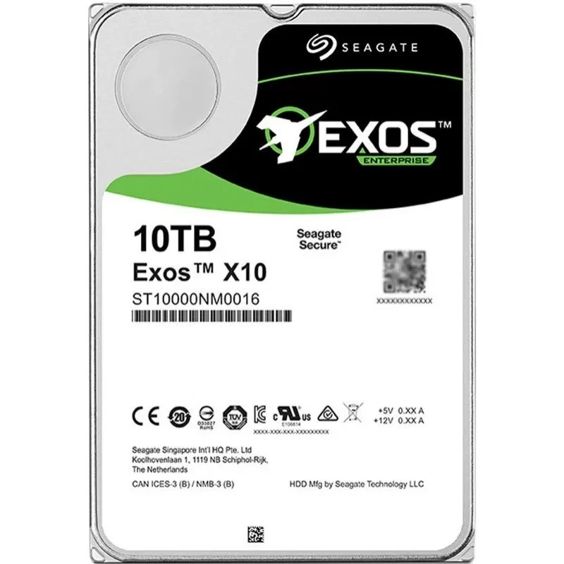 For Seagate Enterprise Exos X10 ST10000NM0016 10TB Internal HDD 7200RPM 3.5" - Image 1 of 3