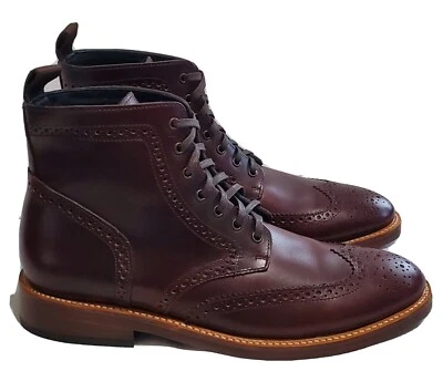 NWOB TRUSDAY BOOT CO.WINGTIP LACE UP BOOT(17395) COLOR:BROWN  MEN'S SIZE US 10 - Image 1 of 4