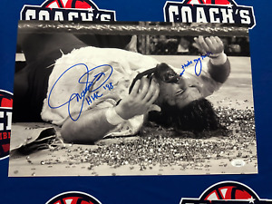 Mick Foley Autographed Mankind Tooth through Nose 11x17 Photo (JSA)