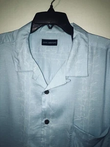 Mens John Ashford Button Up Pocket Geometric Print S/S Hawaiian Camp Shirt Sz XL - Picture 1 of 3