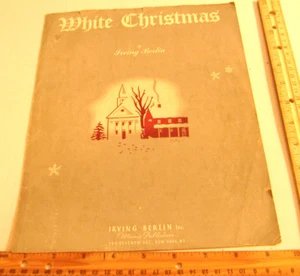 ~SPARTITI BIANCHI NATALIZI~IRVING BERLIN INC EDITORI MUSICALI~COPYRIGHT 1942~ - Foto 1 di 4