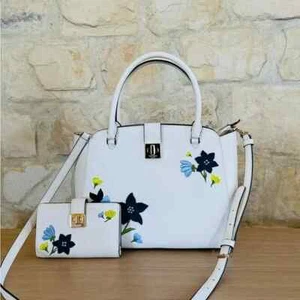 KATE SPADE Phoebe Floral Applique Medium Satchel Bag/Wallet Option - Picture 1 of 37
