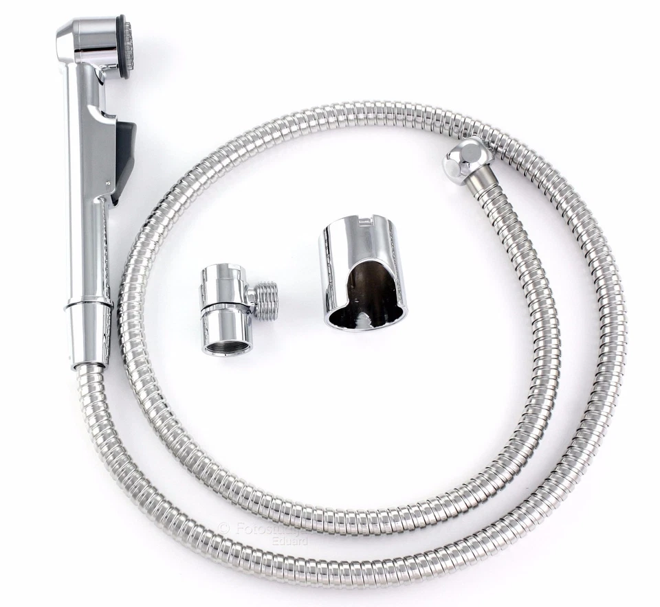 Handbrause dusche Waschbecken brause Armatur Umschalter Wandhalter verchromt