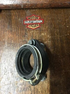 HARLEY-DAVIDSON RUBBER CARB CONVERSION MANIFOLD TO PUSH IN CARB WITH BOLTS BOX19 - Picture 1 of 9
