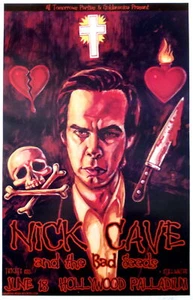 Póster de concierto de Nick Cave & The Bad Seeds 2003 en Los Ángeles - Imagen 1 de 2