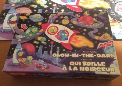 Springbok 60 Piece Glow In The Dark Puzzle Called Fun In Space  - Image 1 of 4