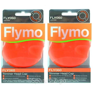 2 x FLYMO FLY060 Strimmer Trimmer Head Cap Genuine - Picture 1 of 4