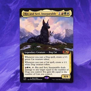 FOIL Rin And Seri, Unzertrennlich M21 278 MTG Commander Katzen Hunde Katze Hund Buy-A-Box - Bild 1 von 2