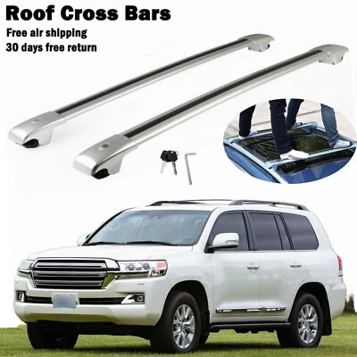 Cross Bars Fits For Toyota Land Cruiser LC200 J200 2008-2021  Luggage Carrier 2P - Image 1 of 4