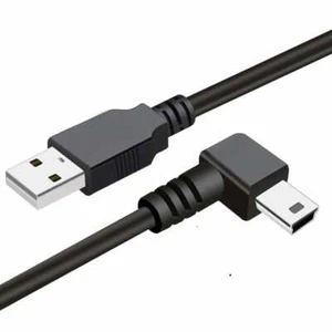 1M/3M Mini USB B 5 pin Male Right &Left Angle 90 Degree to USB  Data & charger  - Picture 1 of 1