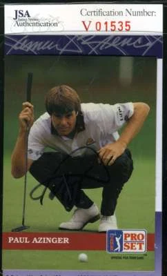 Paul Azinger 1992 Pro Set Jsa Coa Autograph Authentic Hand Signed - Image 1 of 2