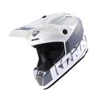 Kenny Motocross-Helm Track Graphic - Weiß/Silber