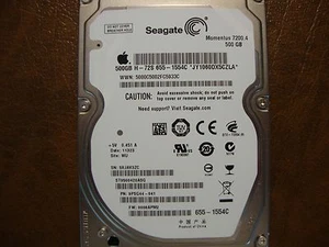 Disco duro Sata Seagate ST9500420ASG 9PSG44-041 FW:0008APM2 WU 500 GB 2,5 - Imagen 1 de 1