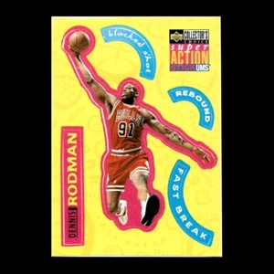 Dennis Rodman 1996 Collector's Choice #S4 Super Action Stick-Ums Chicago Bulls - Picture 1 of 2