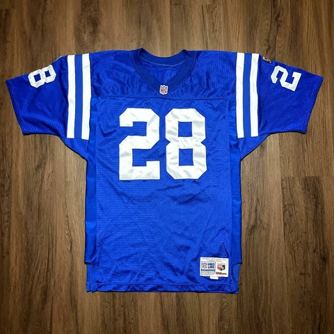 100% Authentic Indianapolis Colts Marshall Faulk Wilson Pro Line Jersey 46 L XL Cover
