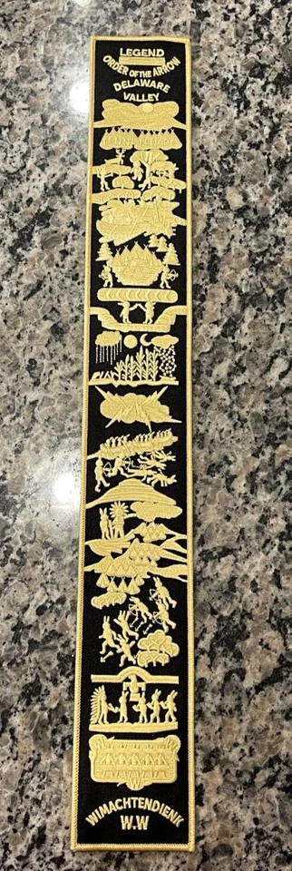 Boy Scout BSA OA Lodge Order of the Arrow Legend Sash Patch Gold/Black - Image 1 of 1