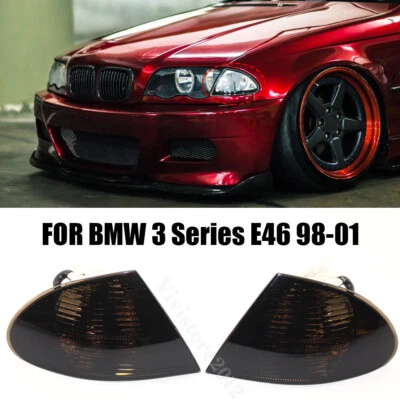 Turn Signal Corner Light Lamp Left+Right For BMW 3 Series E46 Sedan Wagon 99-01 Foto 1 de 4