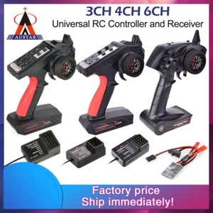 RC Transmitter Receiver 2.4G 3CH 4CH 6CH Remote Controller Kit for 1/10 1/8 Car - Picture 1 of 16