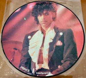 PRINCE "PRINCE IN CONFERENCE" RARE LIMITED EDITION UK 12" PICTURE DISC VINYL LP - Imagen 1 de 3