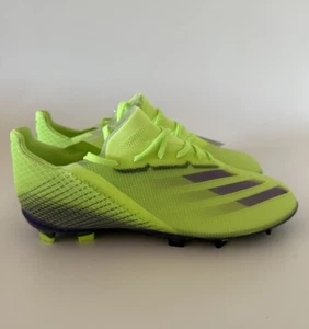 adidas Kids 4.5 X GHOSTED.1 FIRM GROUND Soccer Cleats Signal Green EG8180 NEW - Picture 1 of 8