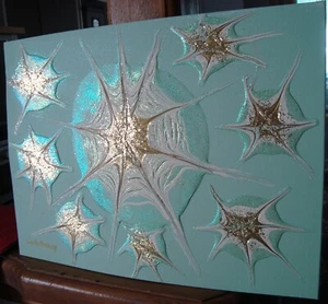 Painting Original Direct From Signed By Artist Collectible Art Star Stars - Picture 1 of 4