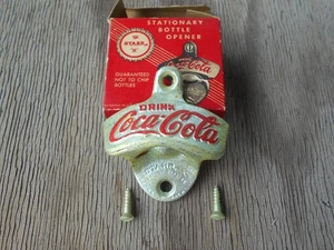 Vintage Coca-Cola "The Starr X" Schreibwaren Flaschenöffner/Box/2 x Schrauben - Bild 1 von 8