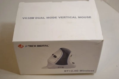 J-Tech Digital Wireless Mouse V638W Dual Mode Vertical BT+2.4G Wireless - Image 1 of 4