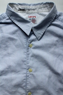 Levi's De Luxe  Pullover chore shirt XL  mens striped cotton l/s LSHTA617 - Image 1 of 4