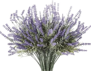 Butterfly Craze Artificial Lavender 4-Piece Bundle β Lifelike Faux Silk Plants - Picture 1 of 8