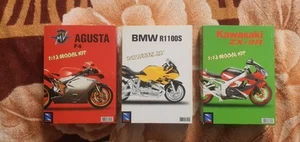 NewRay 1:12 Model Kit x3 BMW KAWASAKI AGUSTA - Picture 1 of 8