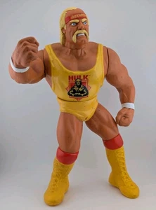 Figura parlante Hulk Hogan Hasbro 1990 vintage WWF posable 11,5" juguete de lucha libre - Imagen 1 de 14