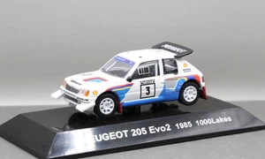 Cm's 1/64 Rally Car Collection SS 8.5 Peugeot 205 Evo 2 1985 1000 Lake No.3 WRC - Picture 1 of 4