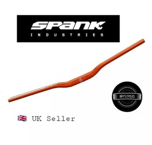 Spank SPOON 35 MTB Bike Riser Handlebar Bar 800mm 25 mm Rise - Orange RRP £69.99 - Picture 1 of 2