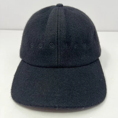 Vintage Bogner Wool Winter Cap Sz L Black Wool Trapper Hat Classic Logo Canada - Image 1 of 4