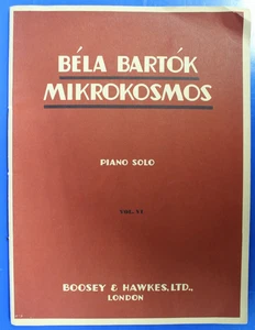 Bela Bartok-Mikrokosmos Piano Solo Vol. VI (6) Songbook-Boosey & Hawkes - Picture 1 of 2