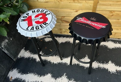Bottle Top Bar Stool / Man cave / Home Bar - Champagne / Beer / Guinness Cool - Image 1 of 4