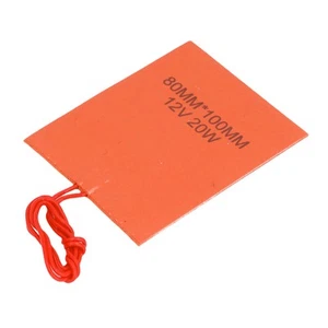 4 Pcs Silicone Heating Pad 80x100mm 12V 20W Electric Flexible Heater Mat - Picture 1 of 24