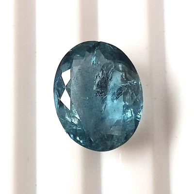 Santa Marira Aquamarine Oval Natural Faceted Loose Gemstone 4.80 CTS 10X12.7 mm - Image 1 of 4