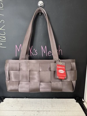 Harveys Nuevo con Etiquetas Bolso Cinturón de Seguridad Marrón Taupe Anna Holloark Grande Cartera Bolso de Mano Foto 1 de 4