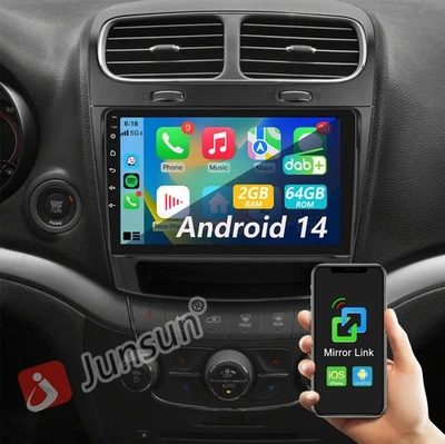 2G+64G Für Dodge Journey Fiat Freemont 2012-2020 Carplay Autoradio GPS NAVI DSP - Bild 1 von 4