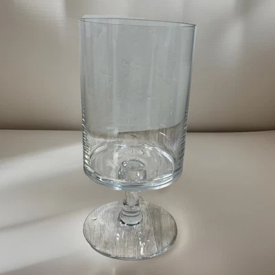 Hurricane Candle Holder Crystal Compote 8.5”x4” - Image 1 of 4