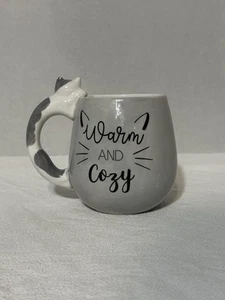 St Nicholas Square Warm And Cozy Cat Mug 5" x 5.5" - Picture 1 of 10