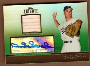 Duke Snider 2011 Tribute Green Auto Bat Dodgers #39/75 - Picture 1 of 1