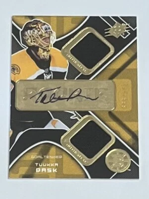 2007-08 UPPER DECK SPX #193 ROOKIE AUTOGRAPH AUTO JERSEY /999 TUUKKA RASK BRUINS - Image 1 of 2