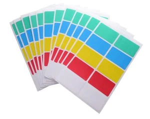 Gefrieretiketten Mehrfarbig 120 Stück 32 x 20 mm Tiefkühletiketten selbstklebend - Bild 1 von 3