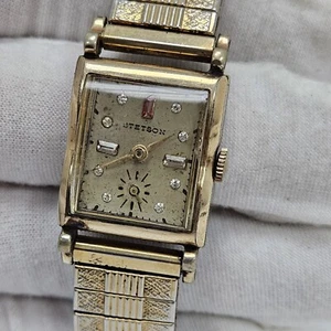 Vintage Stetson Mens Wrist Watch 17 Jewel Seeland Movement Swiss Mechanical Wind - Picture 1 of 9