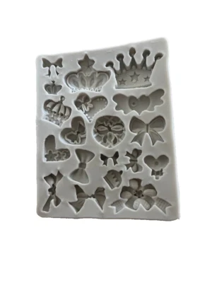 Molde de silicona para hornear fondant corona 3D para pastel Sugarcraft chocolate Foto 1 de 4