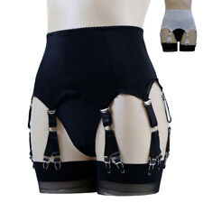 Allacki Classic Suspender Garter Belt 6 Y-Straps with 12 Metal Claws Nightwear